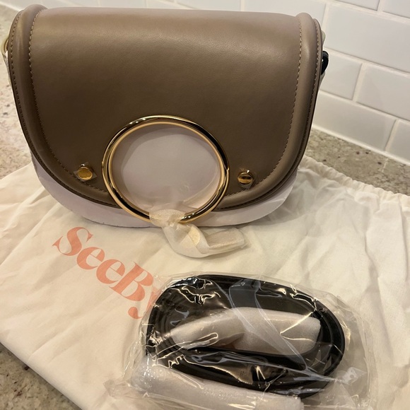 See By Chloe Mara Crossbody Bag in Motty Grey - Picture 8 of 12